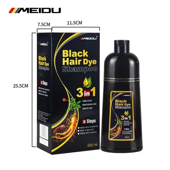 MEIDU instant 3in1 Hair Dye Color Shampoo 500mL (6 colors available to choose) - Picture 12 of 15